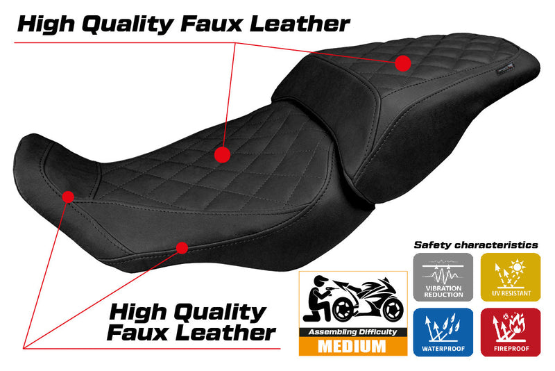 Honda CB300R 2018-2024 Seat Cover Tappezzeria Italia in Vintage Black