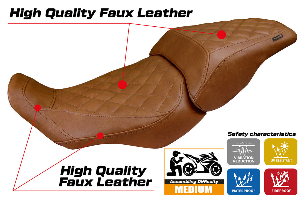 Honda CB300R 2018-2024 Seat Cover Tappezzeria Italia in Vintage Brown