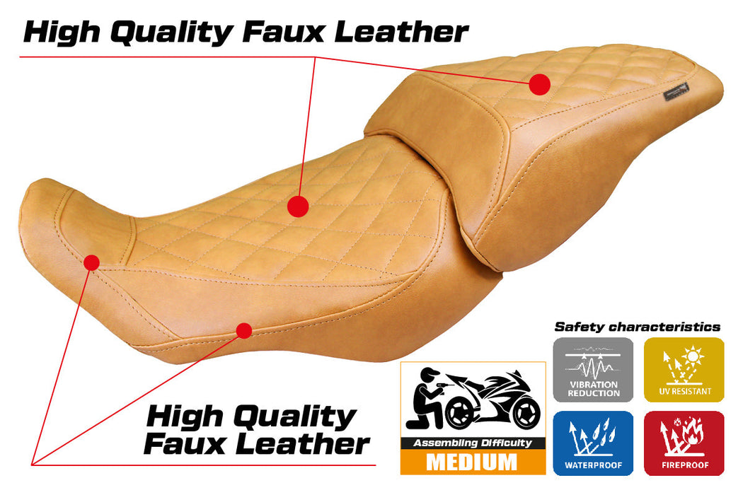 Honda CB300R 2018-2024 Seat Cover Tappezzeria Italia in Vintage Camel