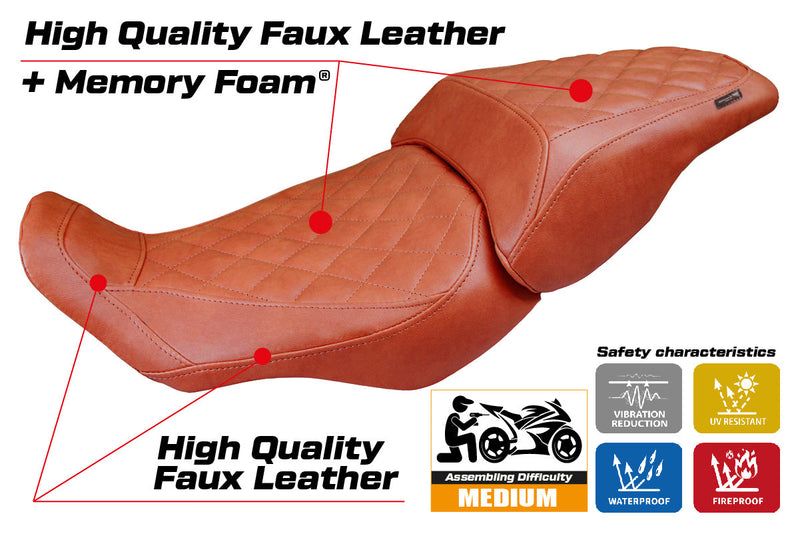 Honda CB300R 2018-2024 Seat Cover Tappezzeria Italia Comfort in Vintage Brick