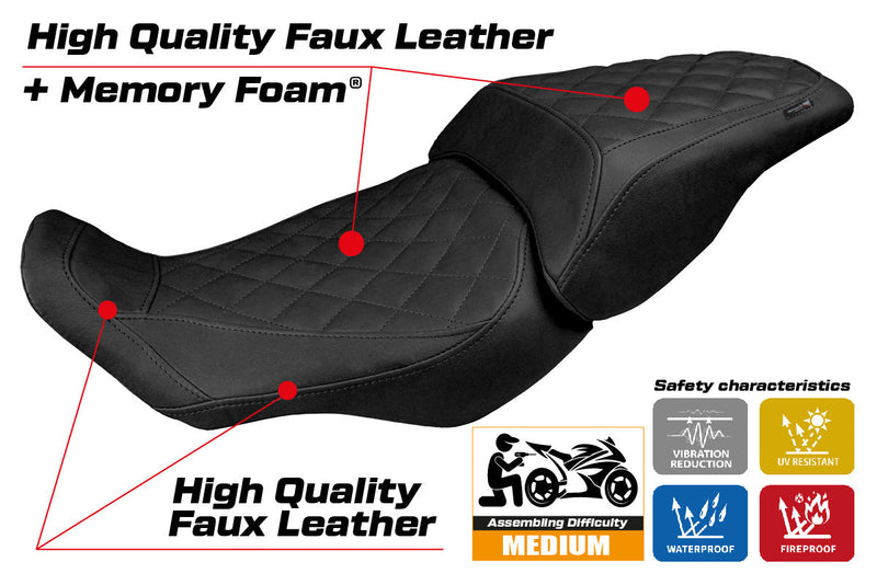 Honda CB300R 2018-2024 Seat Cover Tappezzeria Italia Comfort in Vintage and Black
