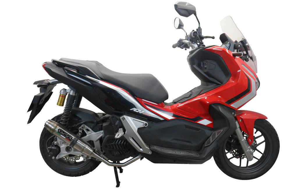 GPR Exhaust System Honda X-Adv 150 2020-2022, Deeptone Inox, Full System Exhaust, Including Removable DB Killer