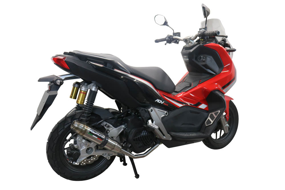GPR Exhaust System Honda X-Adv 150 2020-2022, Deeptone Inox, Full System Exhaust, Including Removable DB Killer