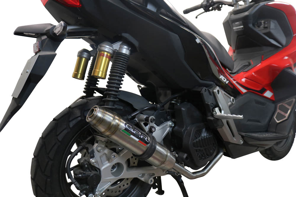 GPR Exhaust System Honda X-Adv 150 2020-2022, Deeptone Inox, Full System Exhaust, Including Removable DB Killer