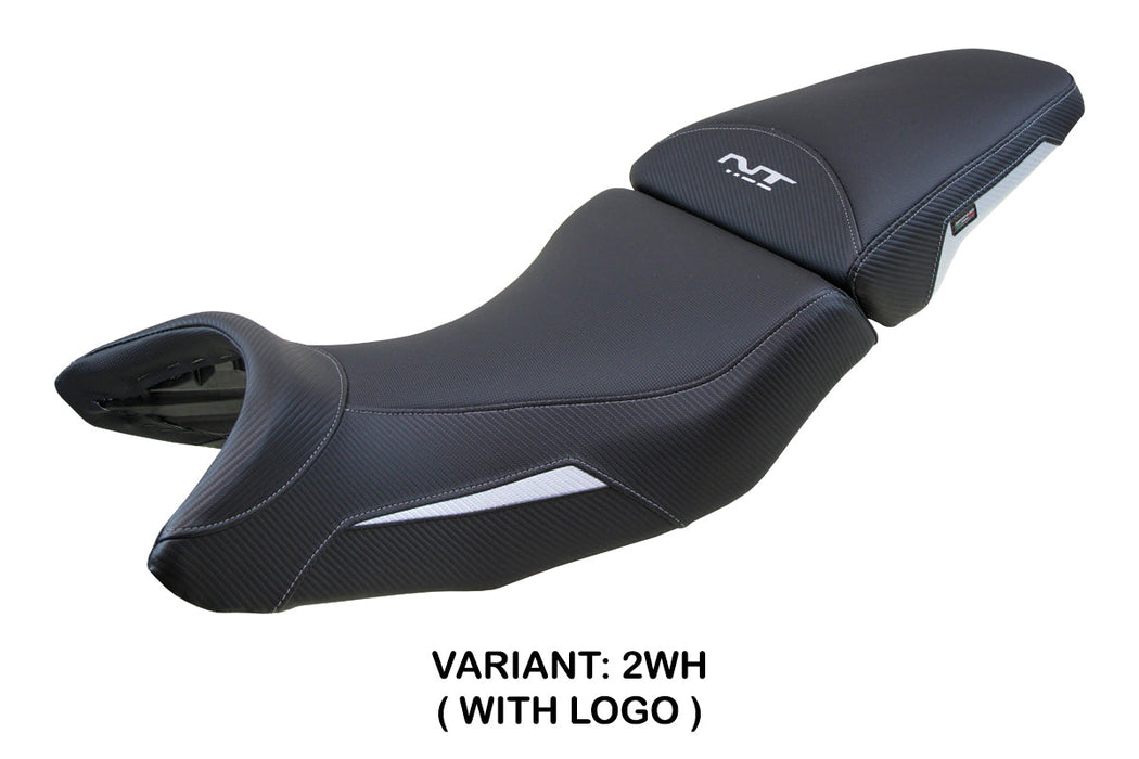 Honda NT1100 2021-2024 Seat Cover Tappezzeria Italia in White and Black