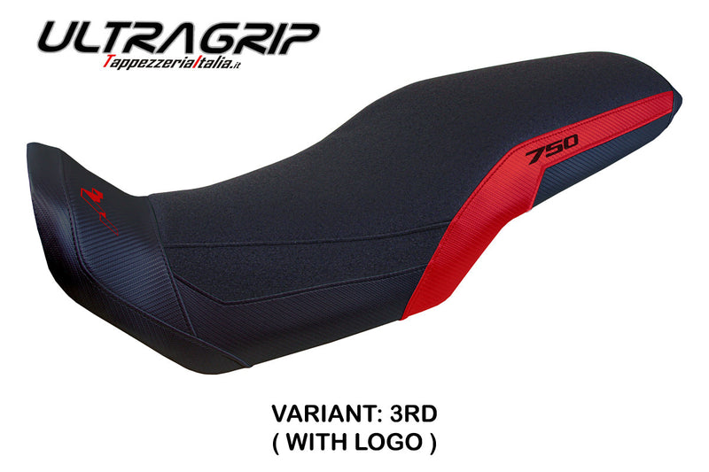 Honda Transalp XL 750 2023-2024 Seat Cover Tappezzeria Italia Ultragrip in Red and Black