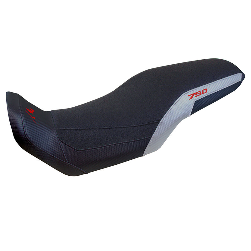 Honda Transalp XL 750 2023-2024 Seat Cover Tappezzeria Italia Ultragrip in Silver and Black