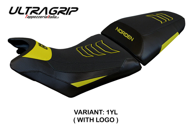 Husqvarna Norden 901 2022-2024 Seat Cover Tappezzeria Italia Ultragrip in Yellow and Black