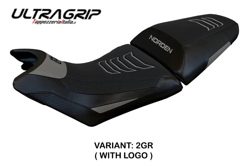 Husqvarna Norden 901 2022-2024 Seat Cover Tappezzeria Italia Ultragrip in Grey and Black