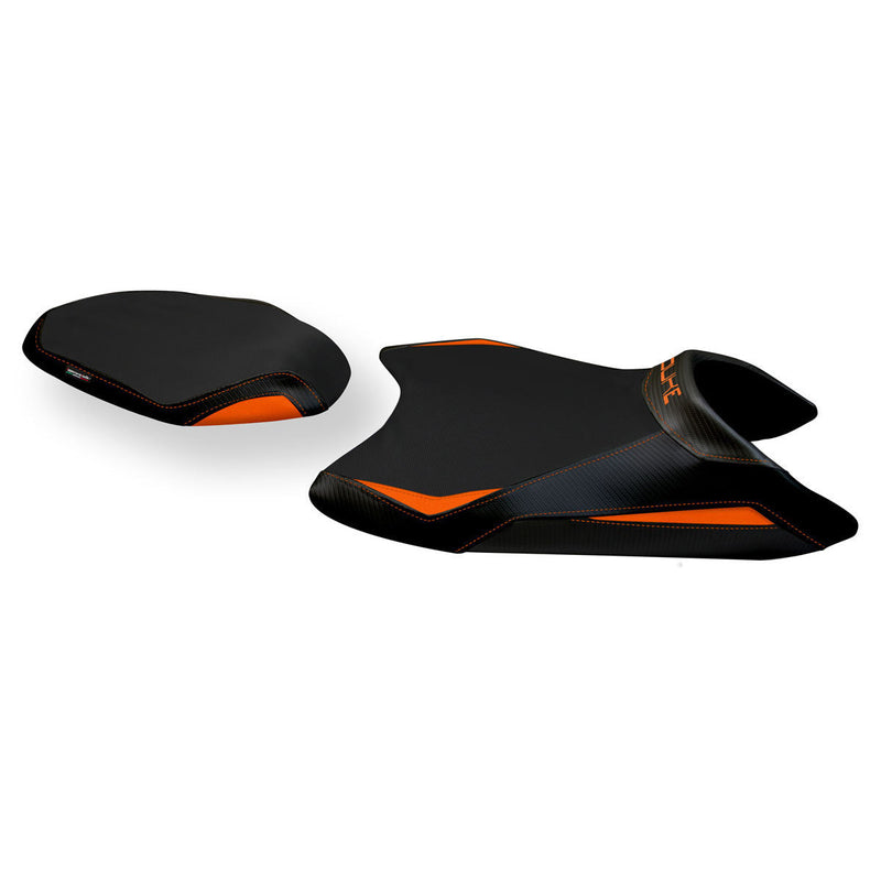 KTM 790 Duke 2018-2024 Seat Cover Tappezzeria Italia in Orange and Black