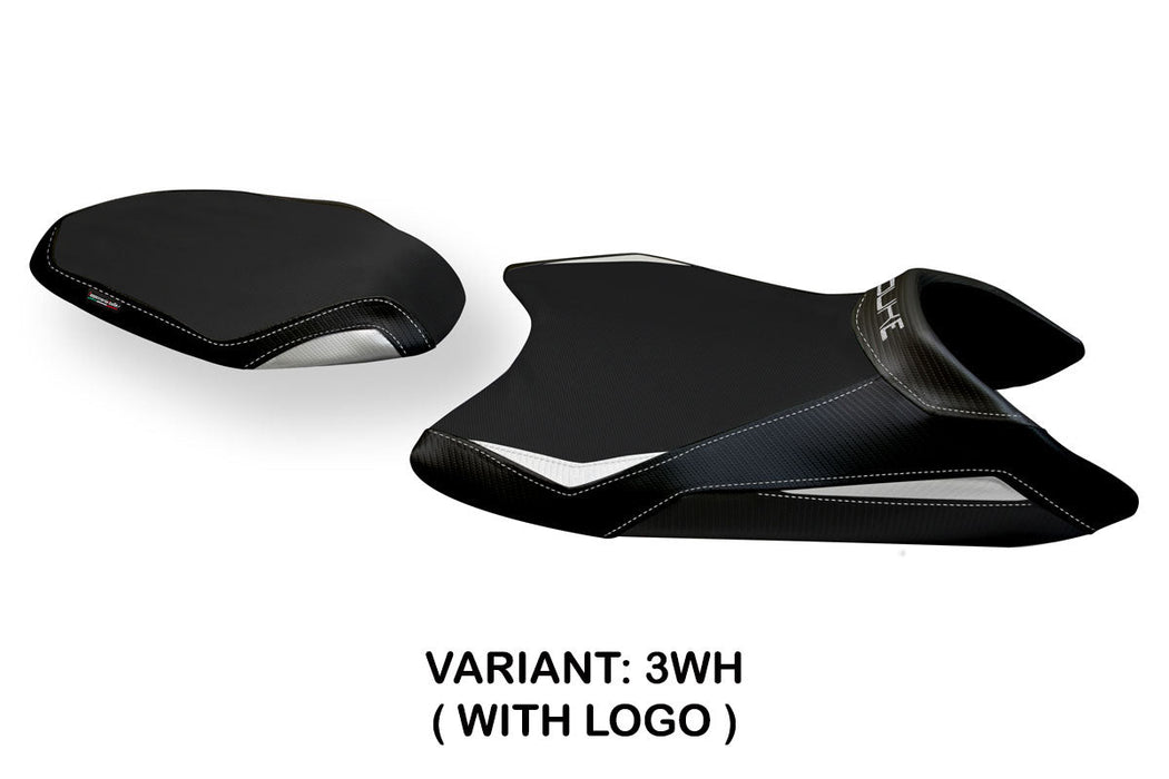 KTM 790 Duke 2018-2024 Seat Cover Tappezzeria Italia in White and Black