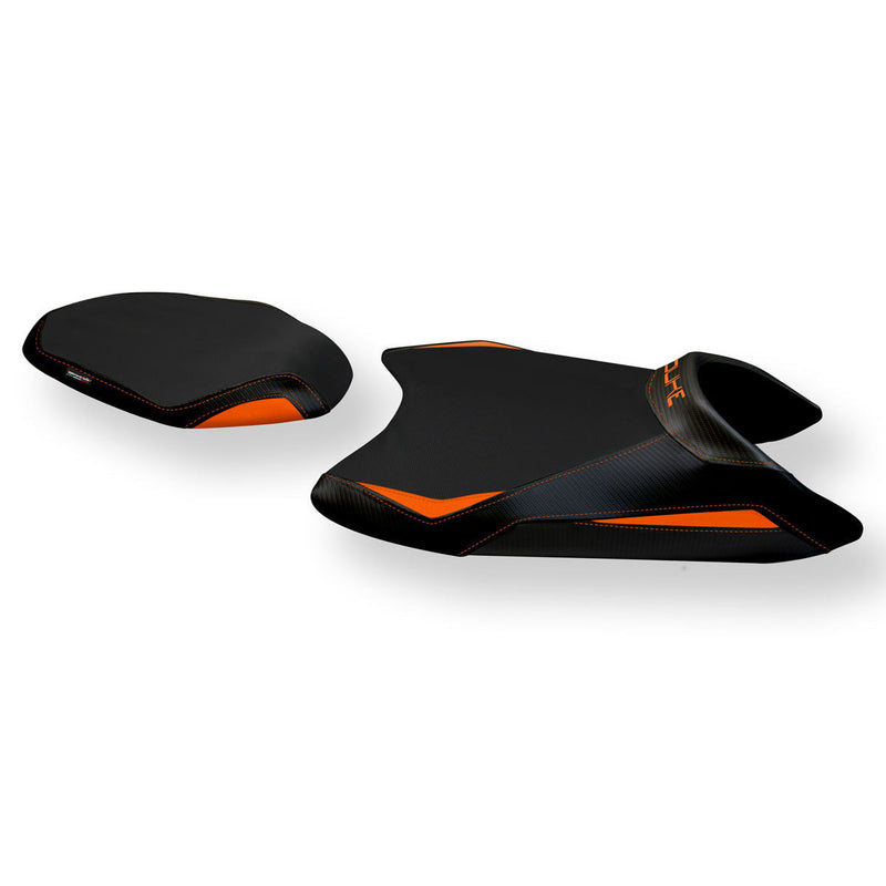KTM 790 Duke 2018-2024 Seat Cover Tappezzeria Italia Comfort in Orange and Black