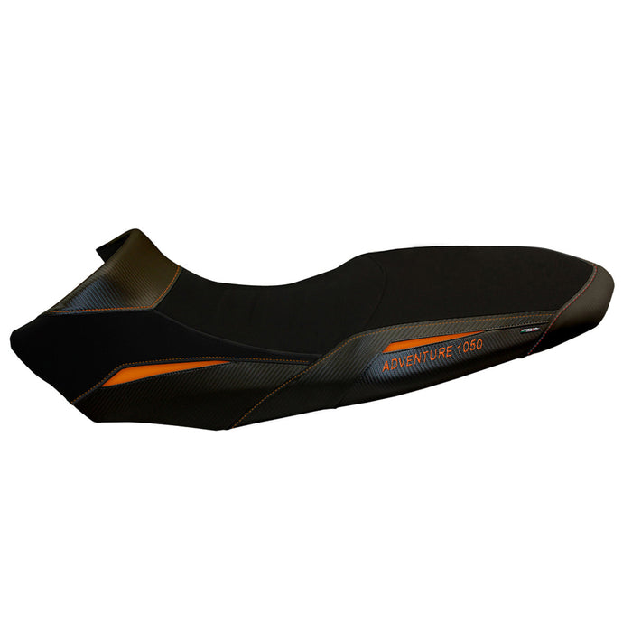 KTM 1050 Adventure 2015-2016 Seat Cover Tappezzeria Italia in Black and Orange SE