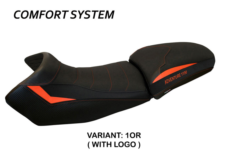 KTM 1190 Adventure 2013-2016 Seat Cover Tappezzeria Italia Comfort in Orange