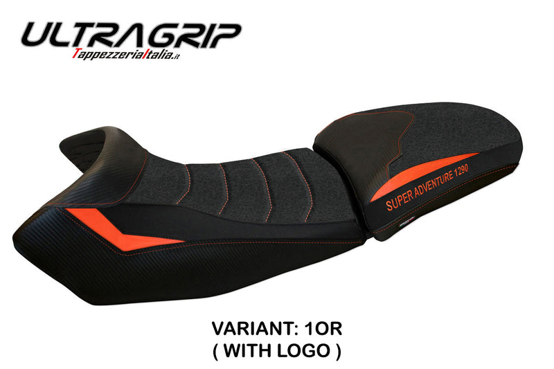 KTM 1290 Super Adventure S T 2015-2020 Seat Cover Tappezzeria Italia Ultragrip in Orange