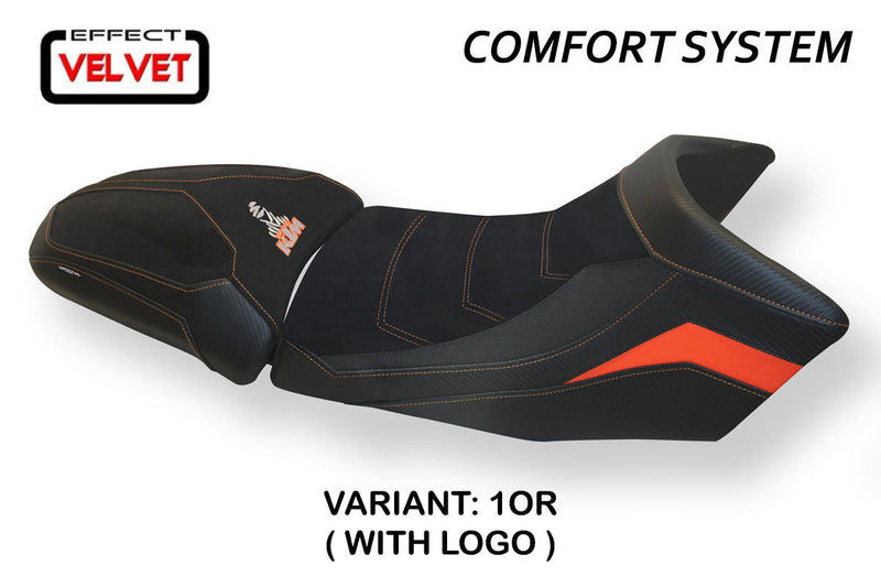KTM 1290 Super Adventure S T 2015-2020 Seat Cover Tappezzeria Italia Comfort in Orange SE