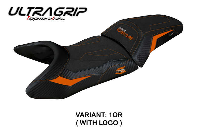 KTM 1290 Super Adventure S 2021-2024 Seat Cover Tappezzeria Italia Ultragrip in Orange