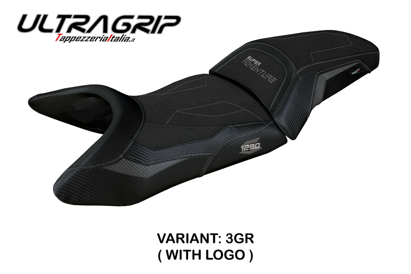 KTM 1290 Super Adventure S 2021-2024 Seat Cover Tappezzeria Italia Ultragrip in Grey