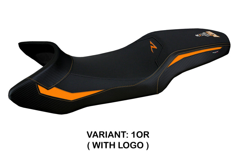 KTM 1290 Super Adventure R 2021-2023 Seat Cover Tappezzeria Italia in Orange and Black