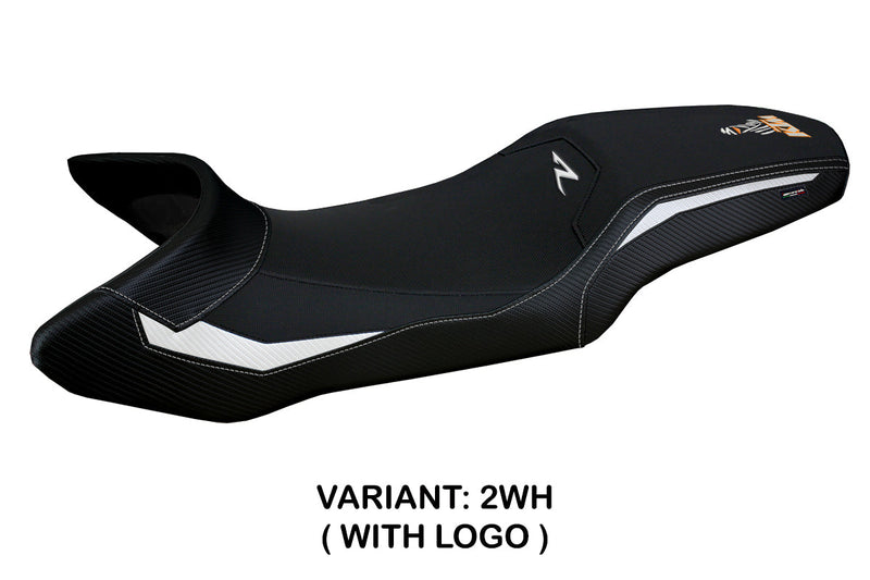KTM 1290 Super Adventure R 2021-2023 Seat Cover Tappezzeria Italia in White and Black