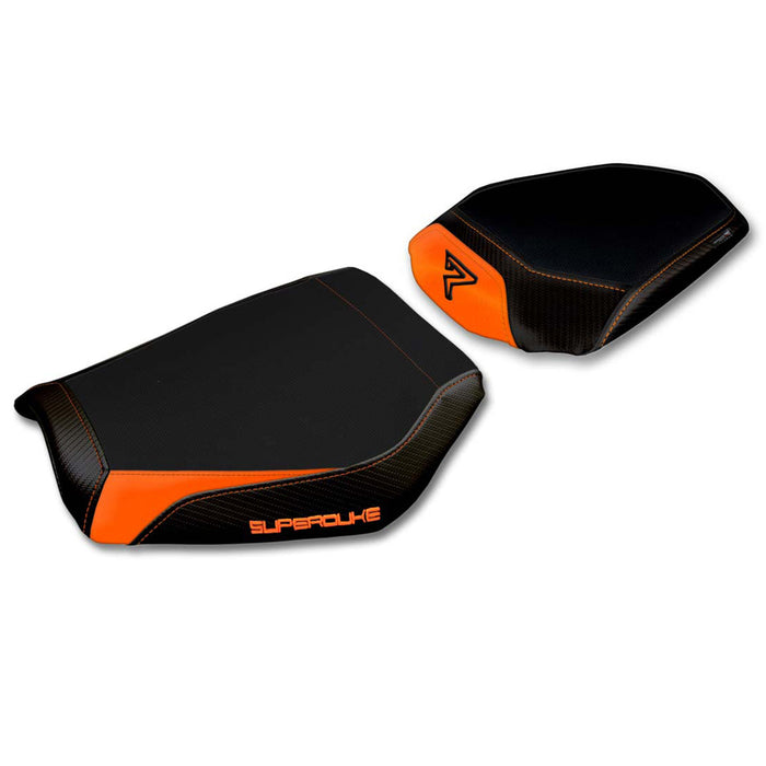 KTM 1390 Super Duke R 2024 Seat Cover Tappezzeria Italia Comfort in Orange and Black