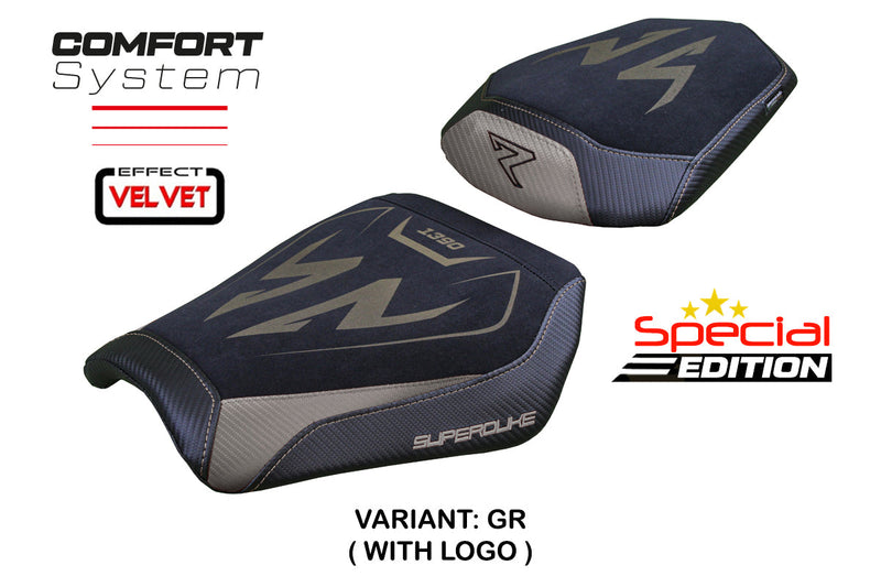 KTM 1390 Super Duke R 2024 Seat Cover Tappezzeria Italia Special Ed. Comfort in Grey and Black