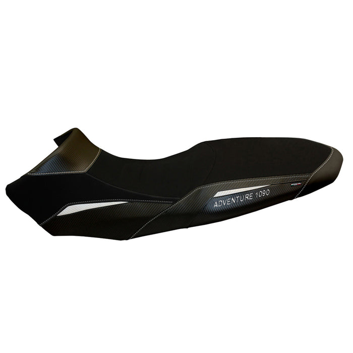 KTM 1090 Adventure R 2017-2019 Seat Cover Tappezzeria Italia in Black and White SE