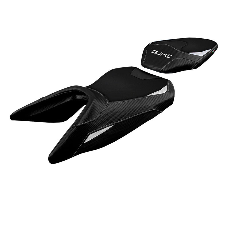 KTM 390 Duke 2017-2023 Seat Cover Tappezzeria Italia Comfort in White and Black