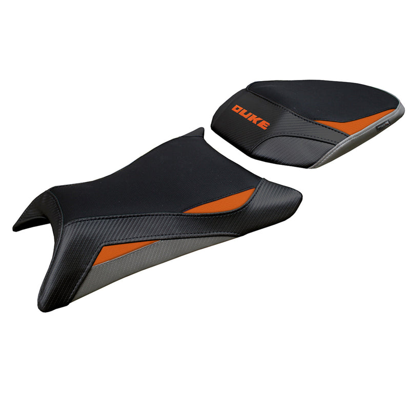 KTM 390 Duke 2024 2025 Seat Cover Tappezzeria Black Orange Grey