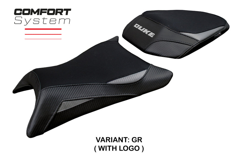 KTM 390 Duke 2024 2025 Seat Cover Tappezzeria Comfort Black Grey