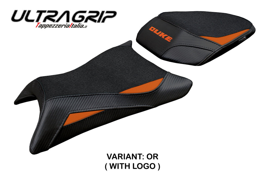 KTM 390 Duke 2024 2025 Seat Cover Tappezzeria Ultragrip Black Orange