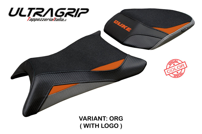 KTM 390 Duke 2024 2025 Seat Cover Tappezzeria Ultragrip Black Orange Grey