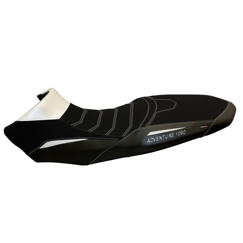 KTM 1090 Adventure R 2017-2019 Seat Cover Tappezzeria Italia in Comfort in White and Black