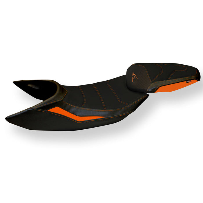 KTM 1290 Super Duke R 2014-2019 Seat Cover Tappezzeria Italia Ultragrip in Orange