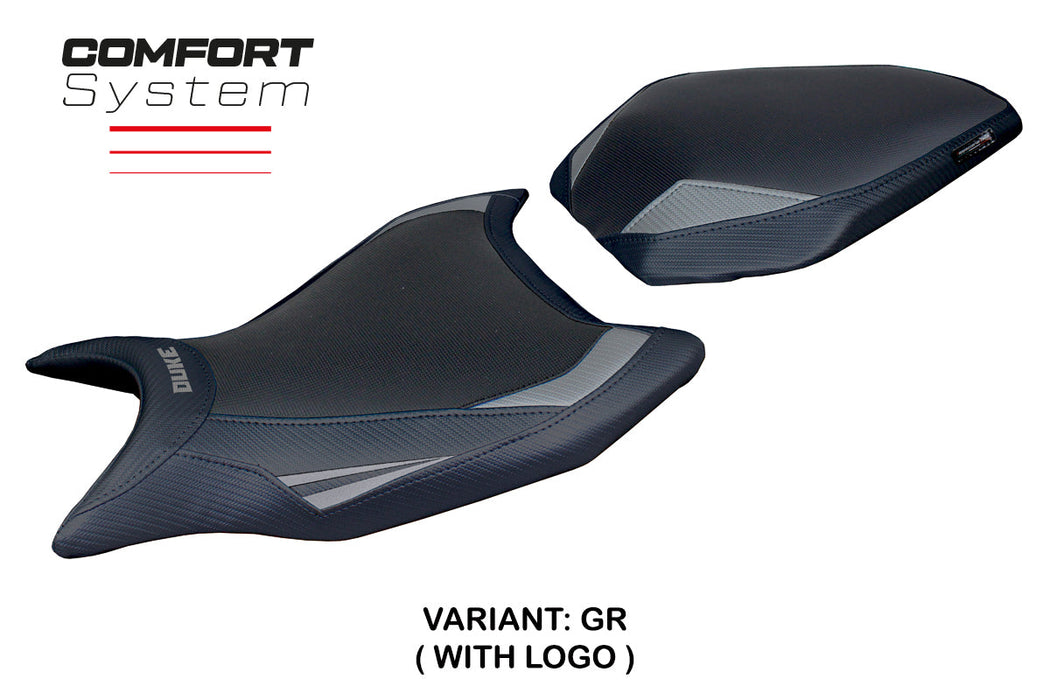 KTM 990 Duke 2024 Seat Cover Tappezzeria Italia Comfort in Grey and Black