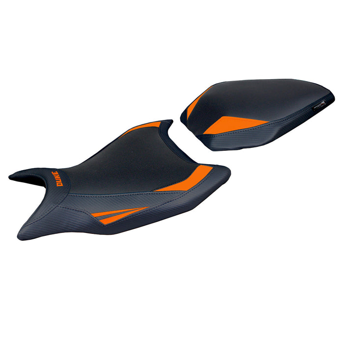 KTM 990 Duke 2024 Seat Cover Tappezzeria Italia Comfort in Orange and Black