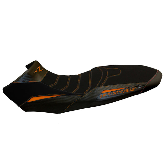 KTM 1290 Super Adventure R 2017-2020 Seat Cover Tappezzeria Italia Comfort in Orange and Black