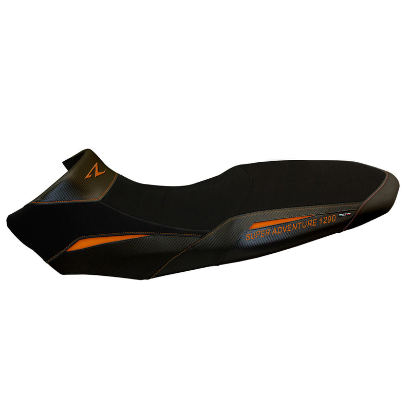 KTM 1290 Super Adventure R 2017-2020 Seat Cover Tappezzeria Italia in Black and Orange