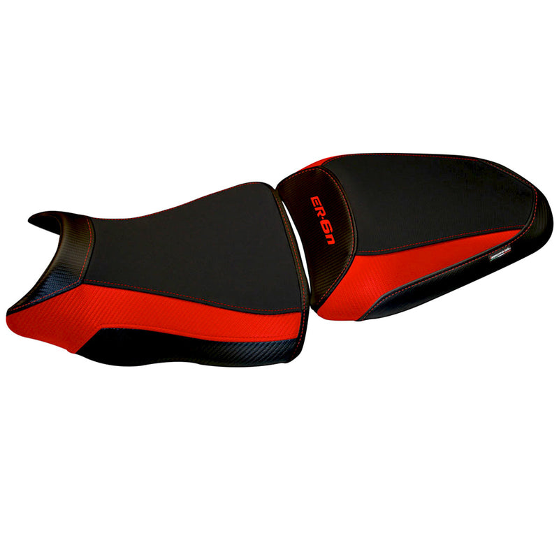 Kawasaki ER-6N ER-6F 2012-2016 Seat Cover Tappezzeria Italia in Red and Black