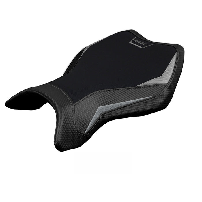 Kawasaki Ninja H2 H2R 2015-2024 Seat Cover Tappezzeria Italia in Silver and Black