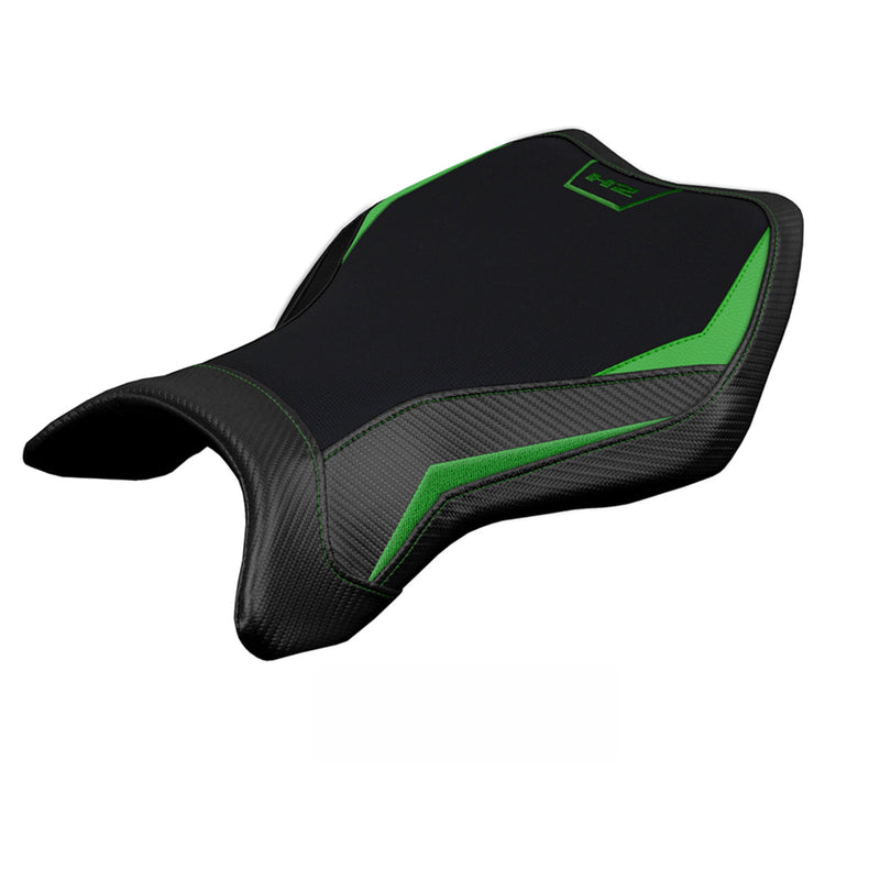 Kawasaki Ninja H2 H2R 2015-2024 Seat Cover Tappezzeria Italia in Green and Black