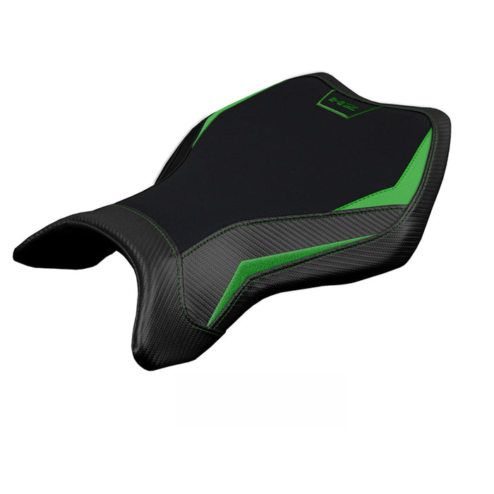 Kawasaki Ninja H2 H2R 2015-2024 Seat Cover Tappezzeria Italia in Green and Black