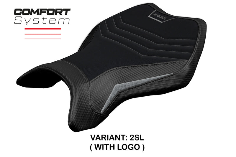 Kawasaki Ninja H2 H2R 2015-2024 Seat Cover Tappezzeria Italia Comfort in Silver