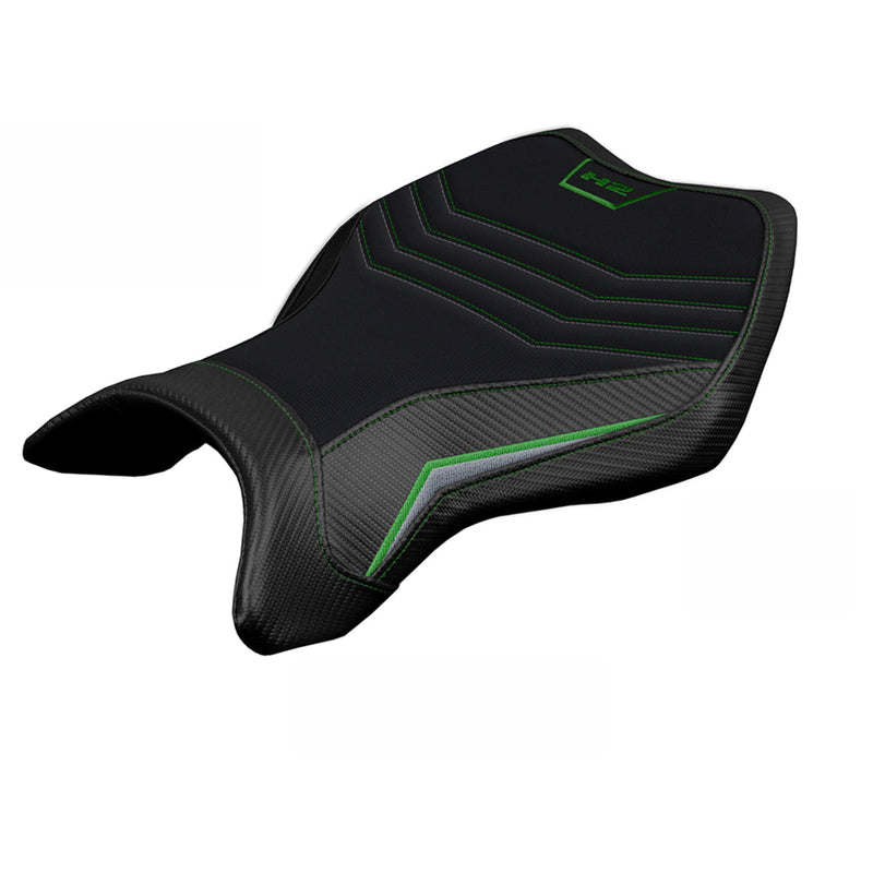 Kawasaki Ninja H2 H2R 2015-2024 Seat Cover Tappezzeria Italia Comfort in Green Silver