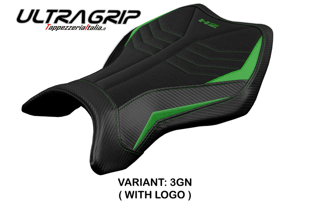 Kawasaki Ninja H2 H2R 2015-2024 Seat Cover Tappezzeria Italia Ultragrip in Green