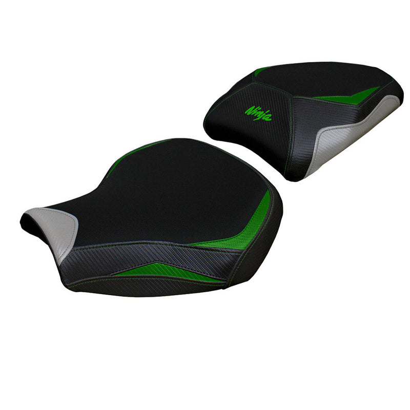 Kawasaki Ninja H2 1000SX 2018-2024 Seat Cover Tappezzeria Italia in Green and Silver