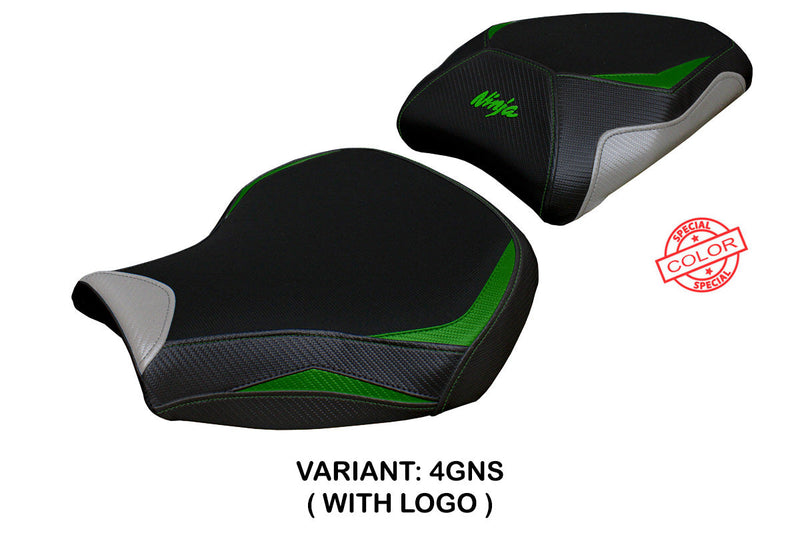 Kawasaki Ninja H2 1000SX 2018-2024 Seat Cover Tappezzeria Italia in Green and Silver