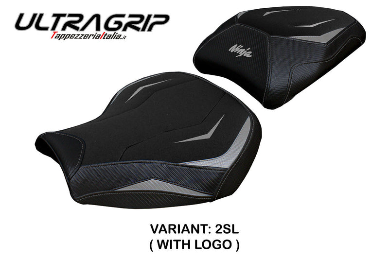 Kawasaki Ninja H2 1000SX 2018-2024 Seat Cover Tappezzeria Italia Ultragrip in Silver