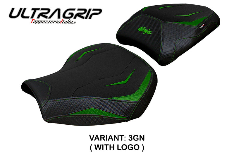 Kawasaki Ninja H2 1000SX 2018-2024 Seat Cover Tappezzeria Italia Ultragrip in Green