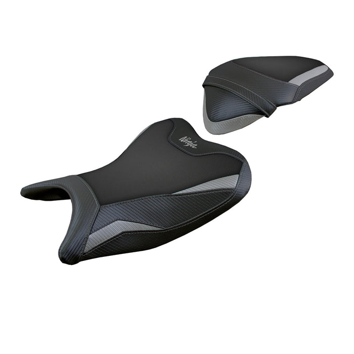 Kawasaki Ninja 250 2018 2019 Seat Cover Tappezzeria Italia in Grey and Black